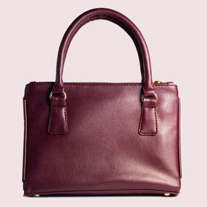 Saturdaze Wine Double Zip Satchel Bag - Broke Mate