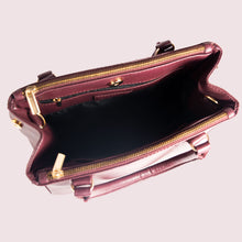 Load image into Gallery viewer, Saturdaze Wine Double Zip Satchel Bag - Broke Mate