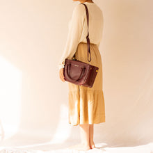 Load image into Gallery viewer, Saturdaze Wine Double Zip Satchel Bag - Broke Mate