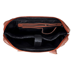 14.5 Inch  Brown Leather  Laptop Bag