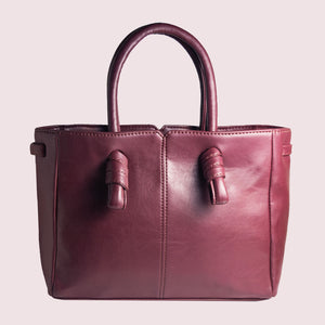 Sunday Maroon Knot Handbag - Broke Mate