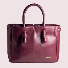 Load image into Gallery viewer, Sunday Maroon Knot Handbag - Broke Mate