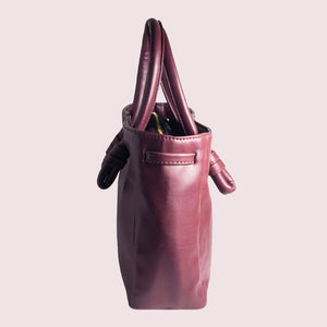 Sunday Maroon Knot Handbag - Broke Mate