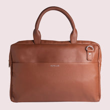 Load image into Gallery viewer, 14.5 Inch  Brown Leather  Laptop Bag - Broke Mate
