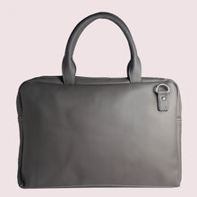 Load image into Gallery viewer, 14.5 Inch Grey Leather Laptop Bag - Broke Mate