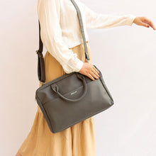 Load image into Gallery viewer, 14.5 Inch Grey Leather Laptop Bag - Broke Mate