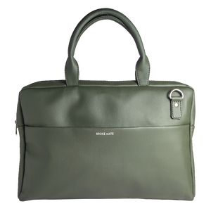 Laptop Olive Messenger Bag - Broke Mate