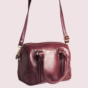 Tuesday Burgundy Women's Satchel - Broke Mate
